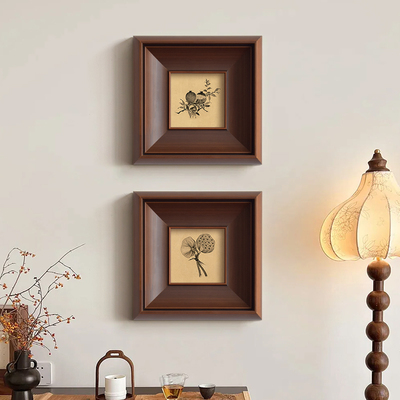 中古风小众艺术餐厅装饰画客厅