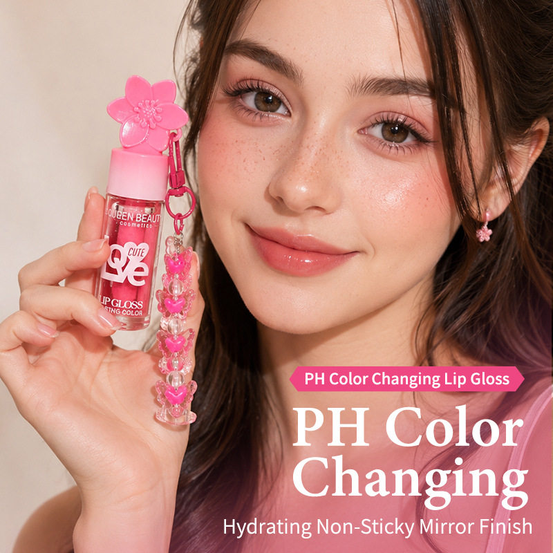 PH Color水光持久保湿唇釉珍珠挂件珠光唇彩液体唇膏