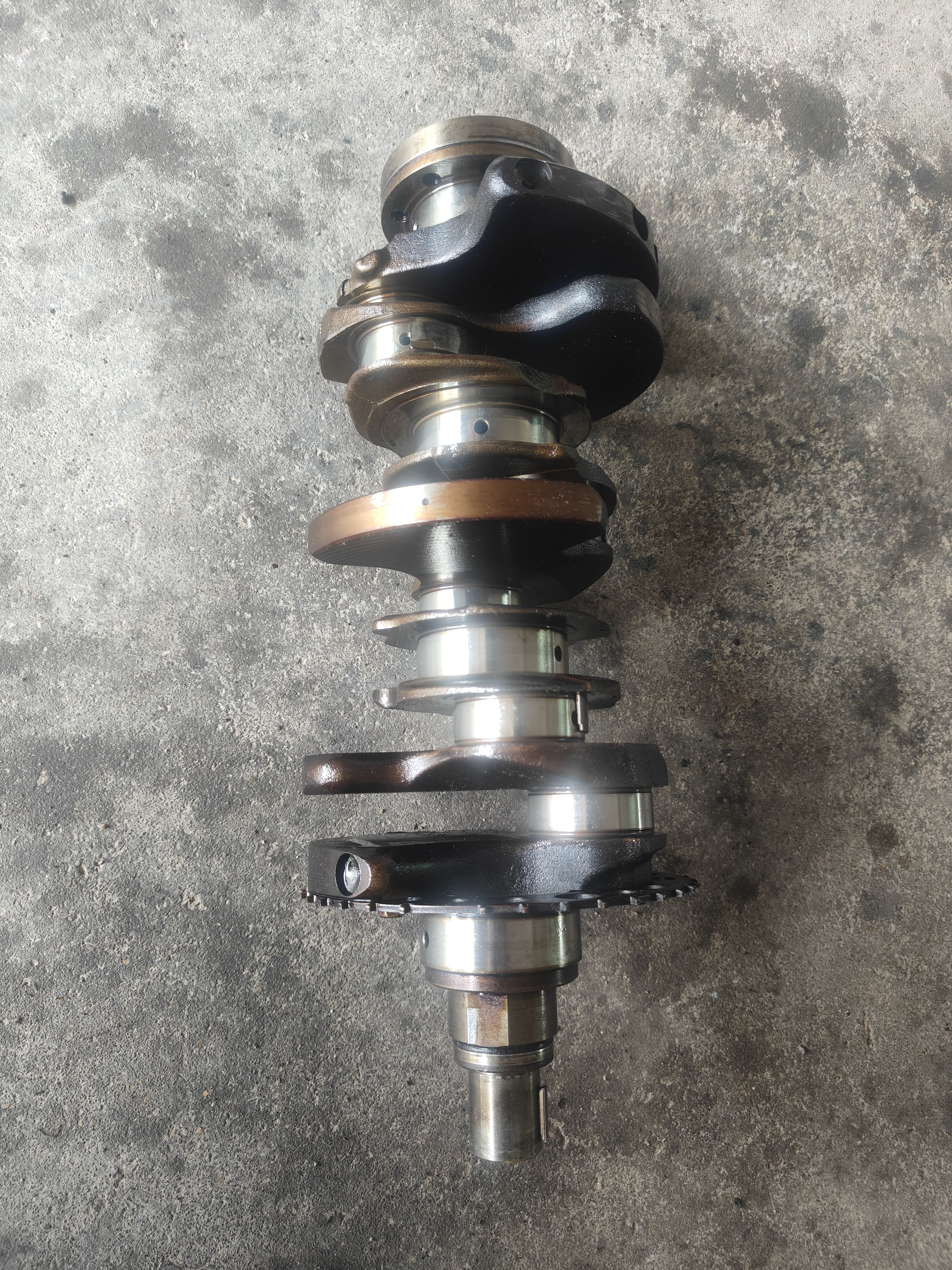 07-12款欧蓝德EX劲界6B31发动机曲轴 帕杰罗劲畅6B31发动机曲轴