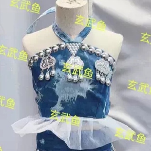 苗族儿童服装外套少数民族旅拍苗疆土家族爆款舞台演出抹胸上衣