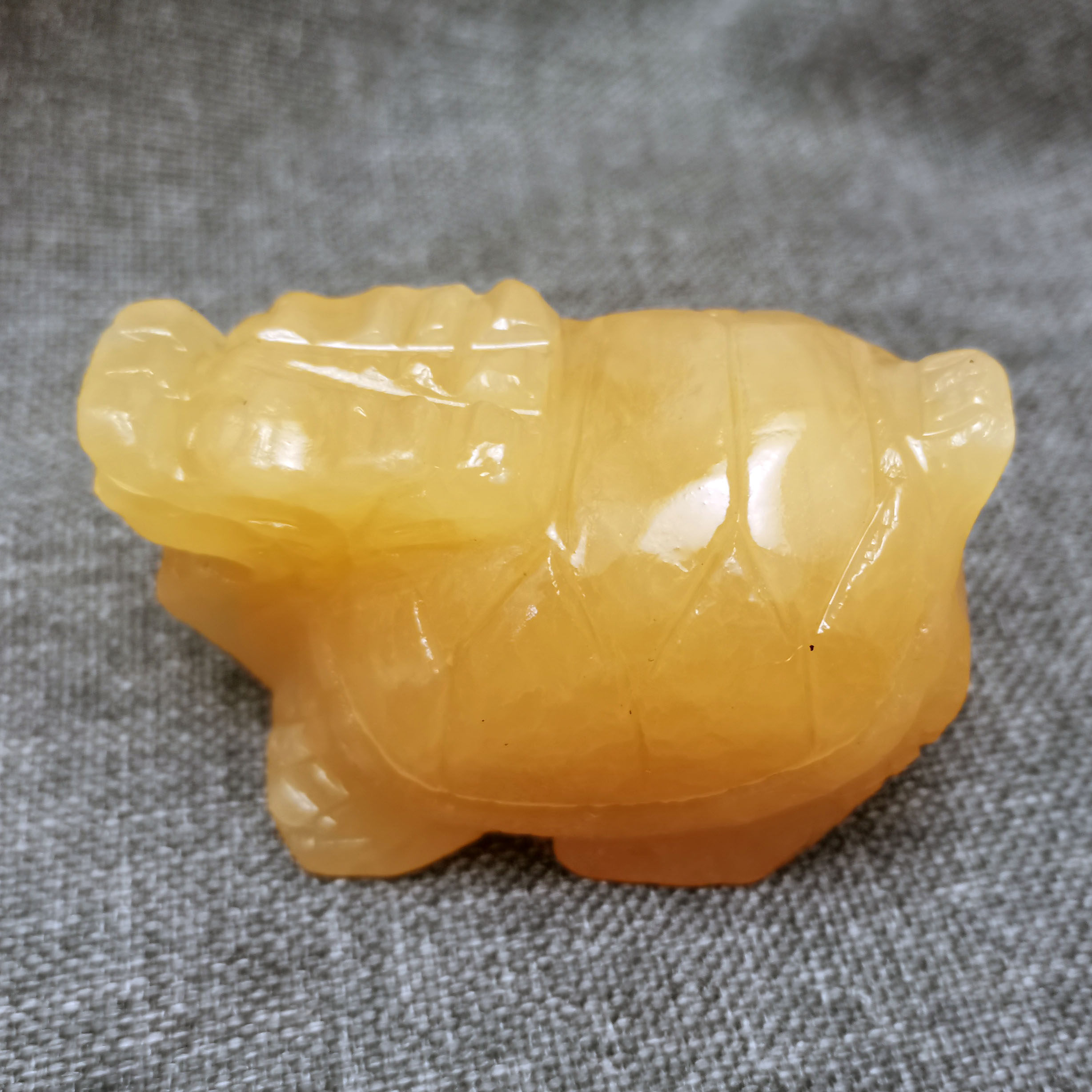 黄玉小龙龟摆件玉石龙龟手把件