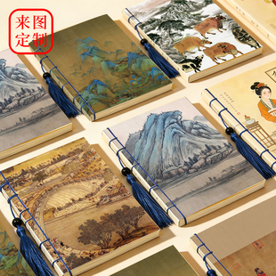 古风错题集本子千里江山名画笔记本学生用品礼品定制来图封面内页