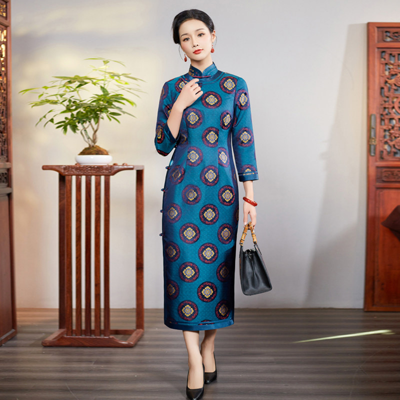 宋锦真丝桑蚕丝复古中国风