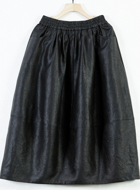 华族经典花苞裙香云纱松紧百搭款梨型身材遮胯半身裙小个子250620