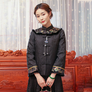 华族经典贵懿唐装小棉袄女加厚冬款改良中式复古中国风旗袍上衣