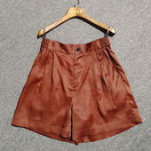 短裤 华族经典 夏 中式 复古红云纱桑蚕丝淑女唐装 旗袍休闲裤 日常时尚