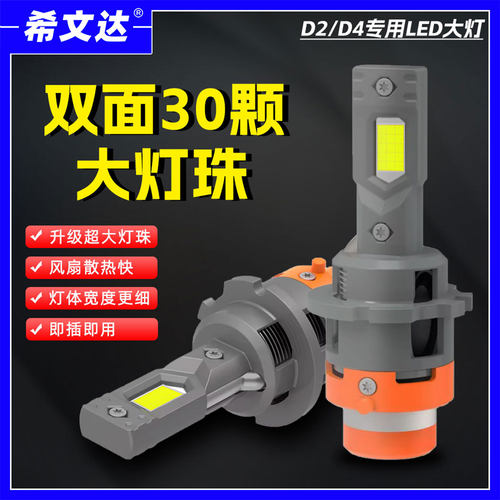 希文达全新一体D2/D4汽车led大灯