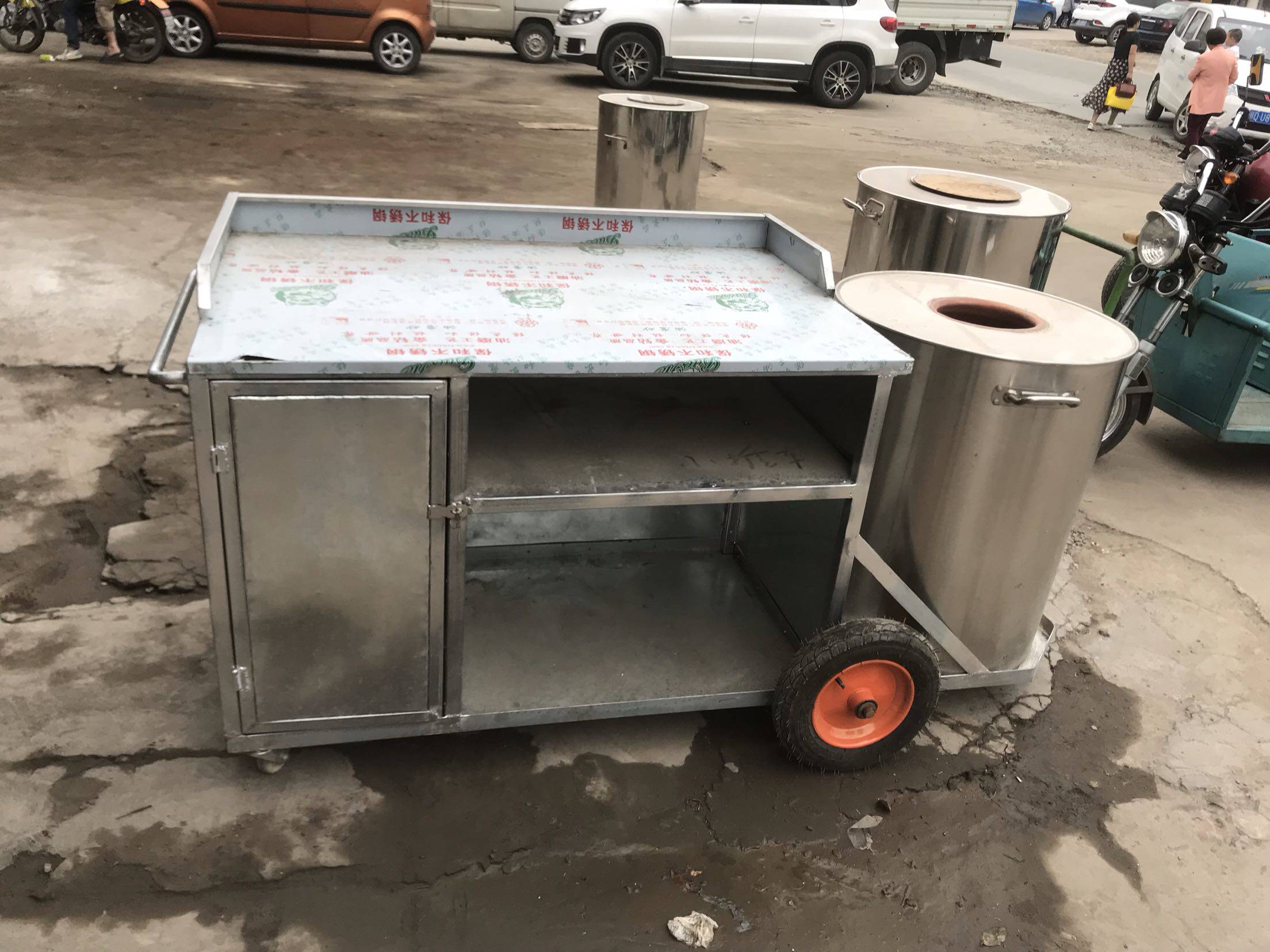 摆摊车不锈钢制品叶记锅盔炉子