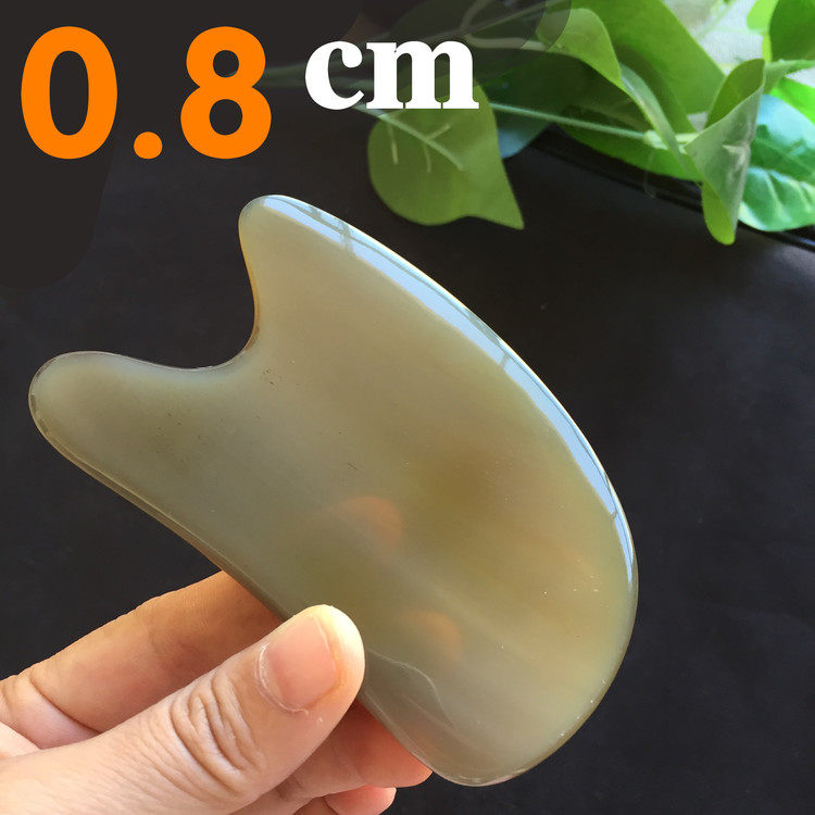 正品厚老白水牛角刮板痧0.7全身通用0.8面部眼部背四肢脸部刮腿瘦