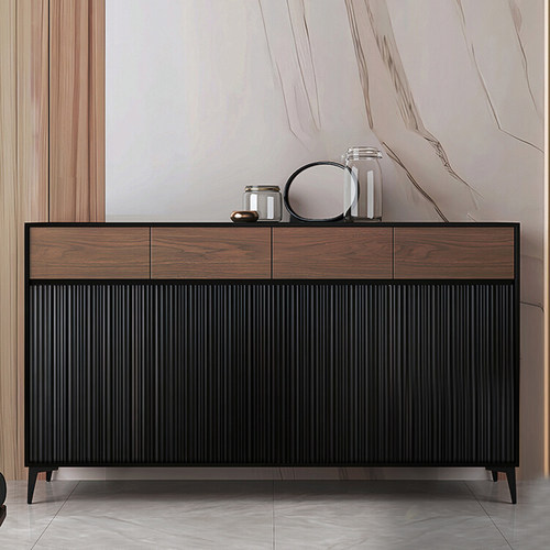 鞋柜家用一体靠墙储物柜意式轻奢玄关柜收纳柜大容量门厅柜子