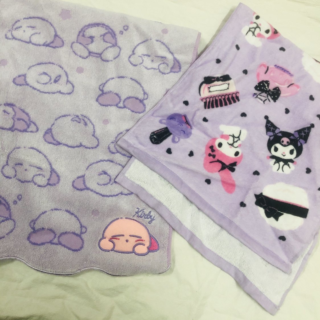 一件包邮可爱卡通少女心小恶魔星之卡比印花家用洗脸毛巾