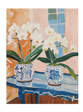布纸有爱中古风花卉装饰画