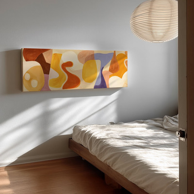 布纸有爱现代简约抽象装饰画