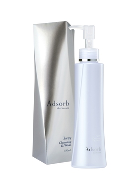 日本Adsorb驼鸟抗体洗卸妆三合一抗敏修复镇静整肌泡沫洁面150ml