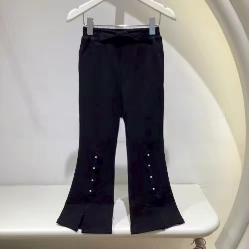 【民族】超修身五钻开叉设计长裤