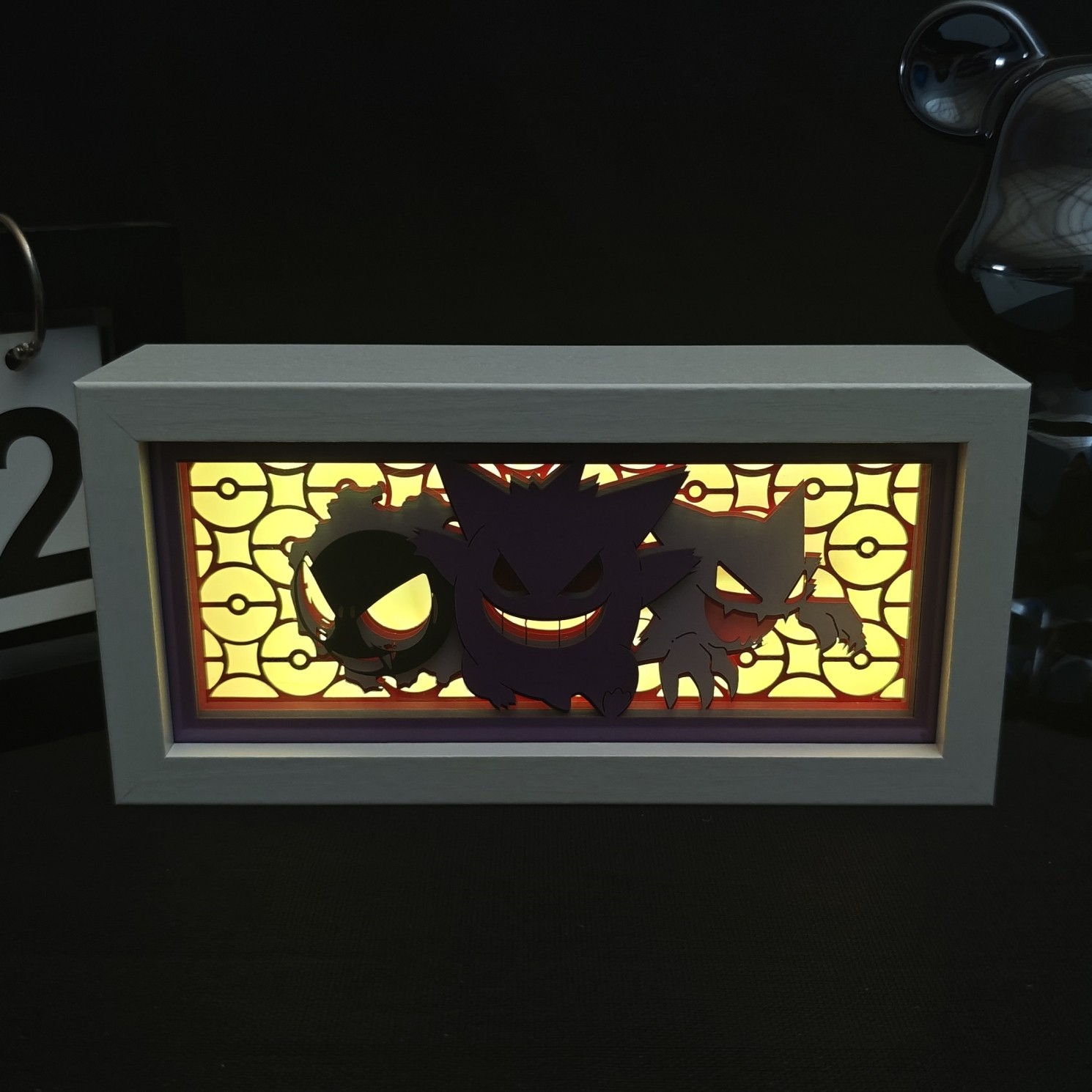 宝可梦神奇宝贝周边纸雕灯小夜灯耿鬼皮卡丘桌面装饰摆件生日礼物,家居饰品,氛围画/灯画,淘宝优惠券,粉丝福利购,淘宝优惠卷