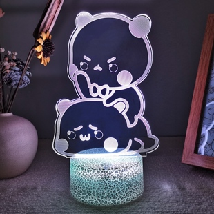 一二布布创意周边3d卡通动漫手办房桌面可爱摆件小夜灯生日礼物