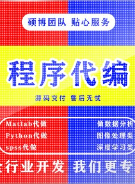 matlab代码帮做程序代编python代做算法覆现深度机器学习电气彷真