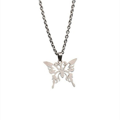 简约嘻哈女潮个性钛钢项链春夏