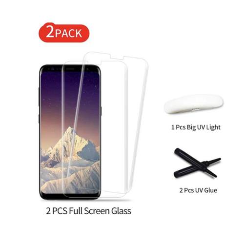 适用三星Tempered Glass Film for Samsung S24 S23 S22 S21+Ultra Note20 uv Screen Protector手机钢化膜UV