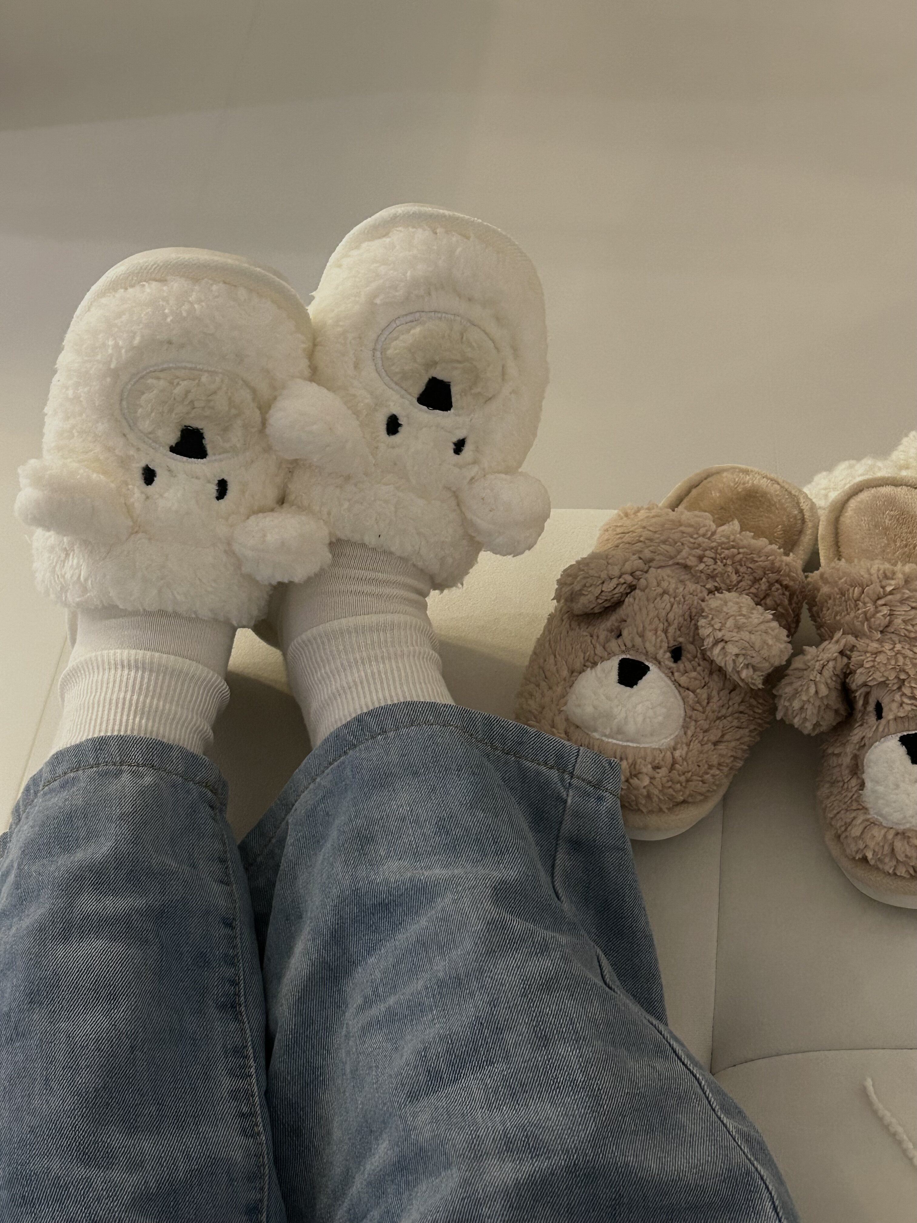 ins风可爱小熊卡通棉拖鞋女学生室内冬天保暖毛毛拖鞋情侣防滑,居家布艺,居家棉拖/棉鞋,淘宝优惠券,粉丝福利购,淘宝优惠卷