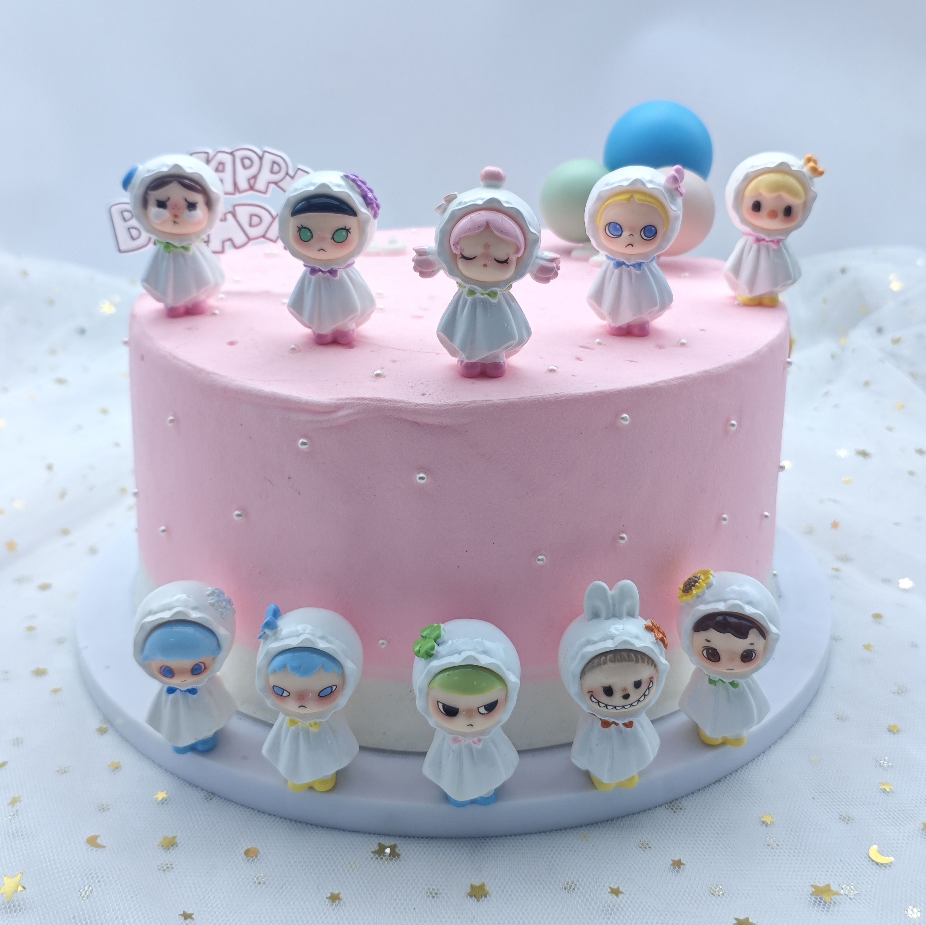 摆件钥匙扣雨天桌面车载diy饰品幼儿园蛋糕小朋友配件立体装饰