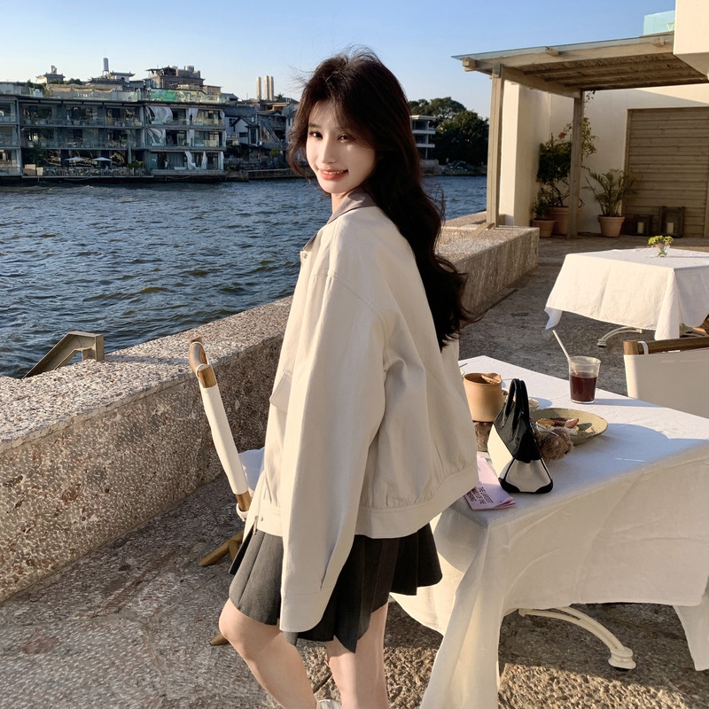 26春全新2B227拼色夹克外套398P155K248,女装短外套,2B227