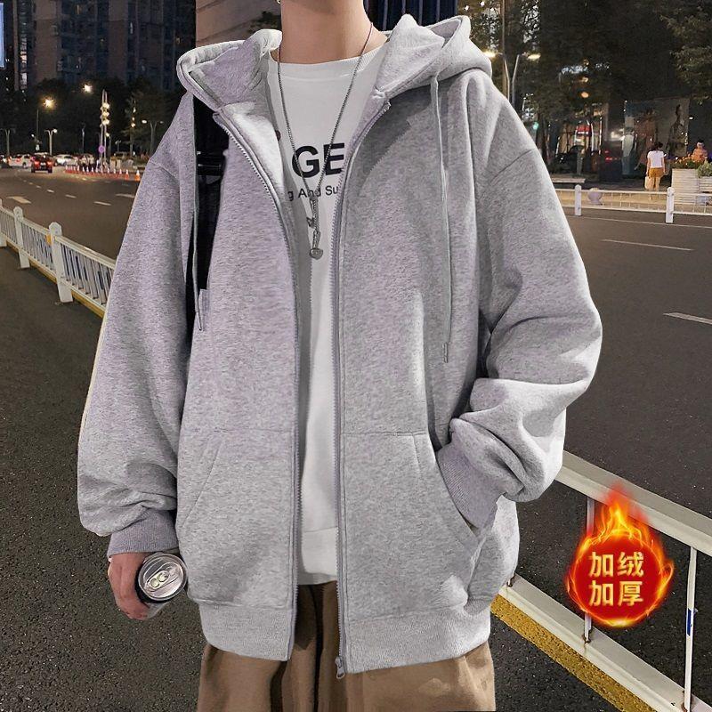卫衣连帽大码长袖工人干活秋冬季穿工作服上班的男装建筑工地加绒