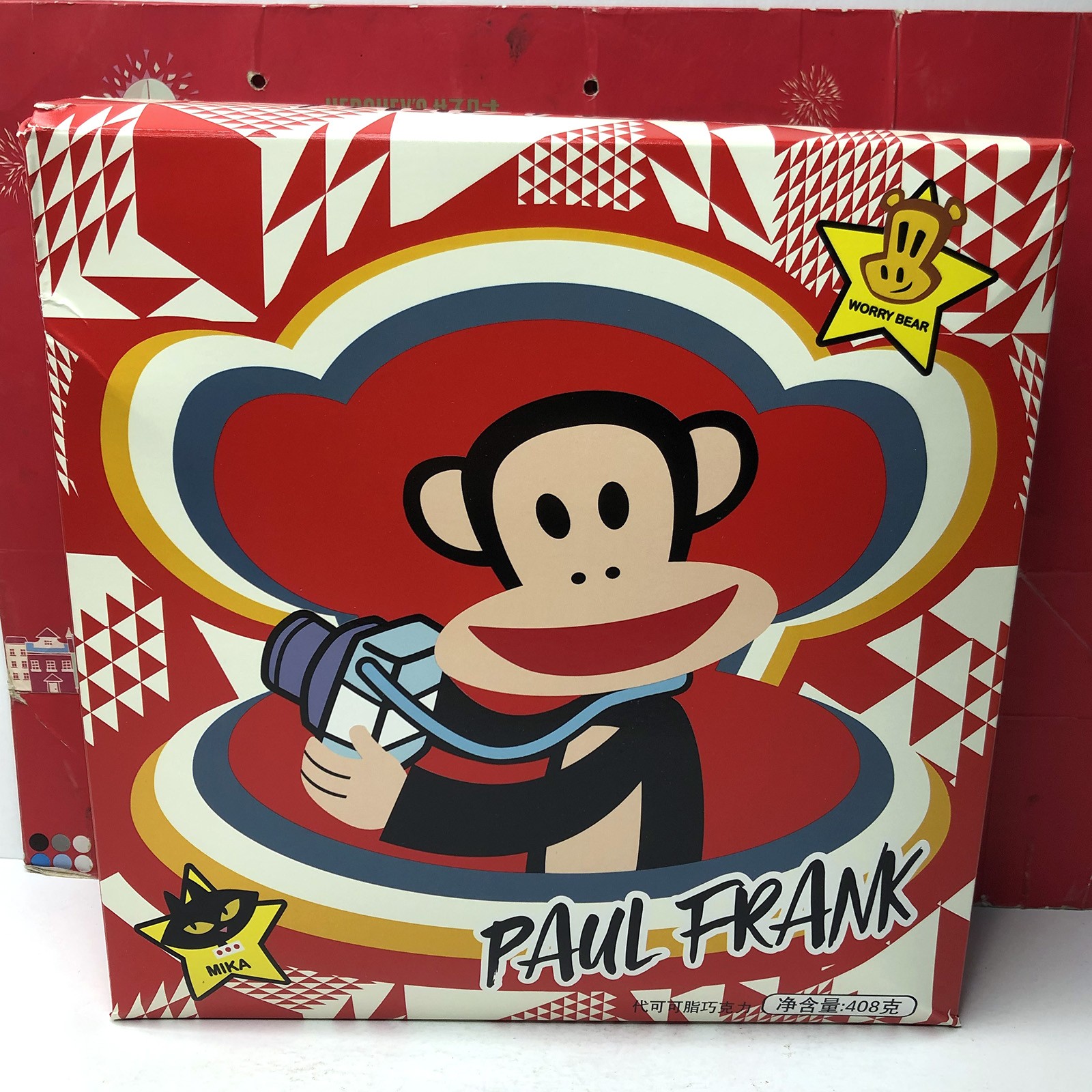 临期特价 paulfrank大嘴猴松露型巧克力408g代可可脂休闲零食小吃