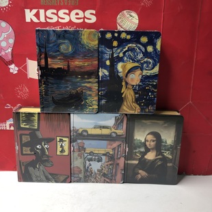 特价 青柠味23g糖果 油画风书本造型无糖脆脆口香糖可乐味