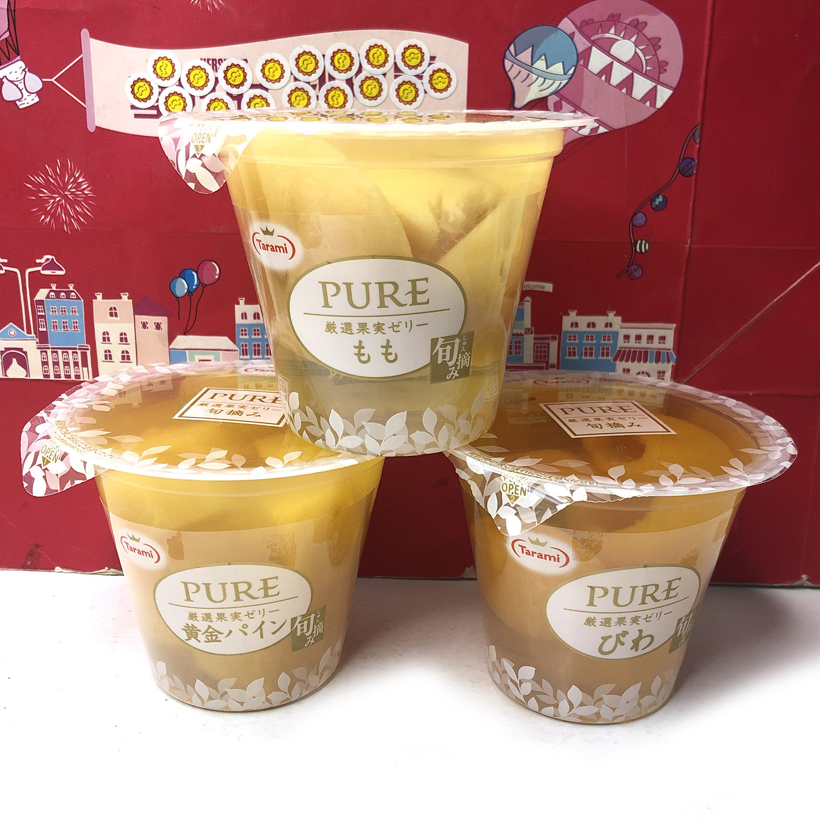 临期 日本进口塔拉米枇杷味/菠萝味/白桃味杯装果冻270g休闲零食