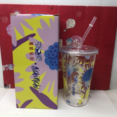 吸管杯600ml/摇摇杯户外便携水壶家用旅行水杯咖啡杯