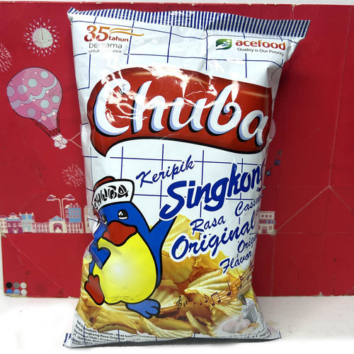 临期价 印尼进口Chuba香辣/原味波浪形木薯片125g煲剧膨化食品