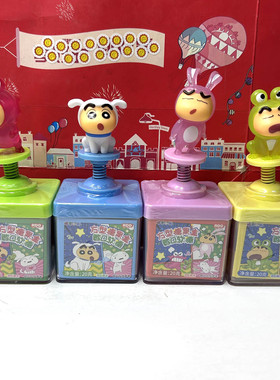 临期（款式随机）RDD蜡笔小新方型糖果盒20g儿童零食小吃