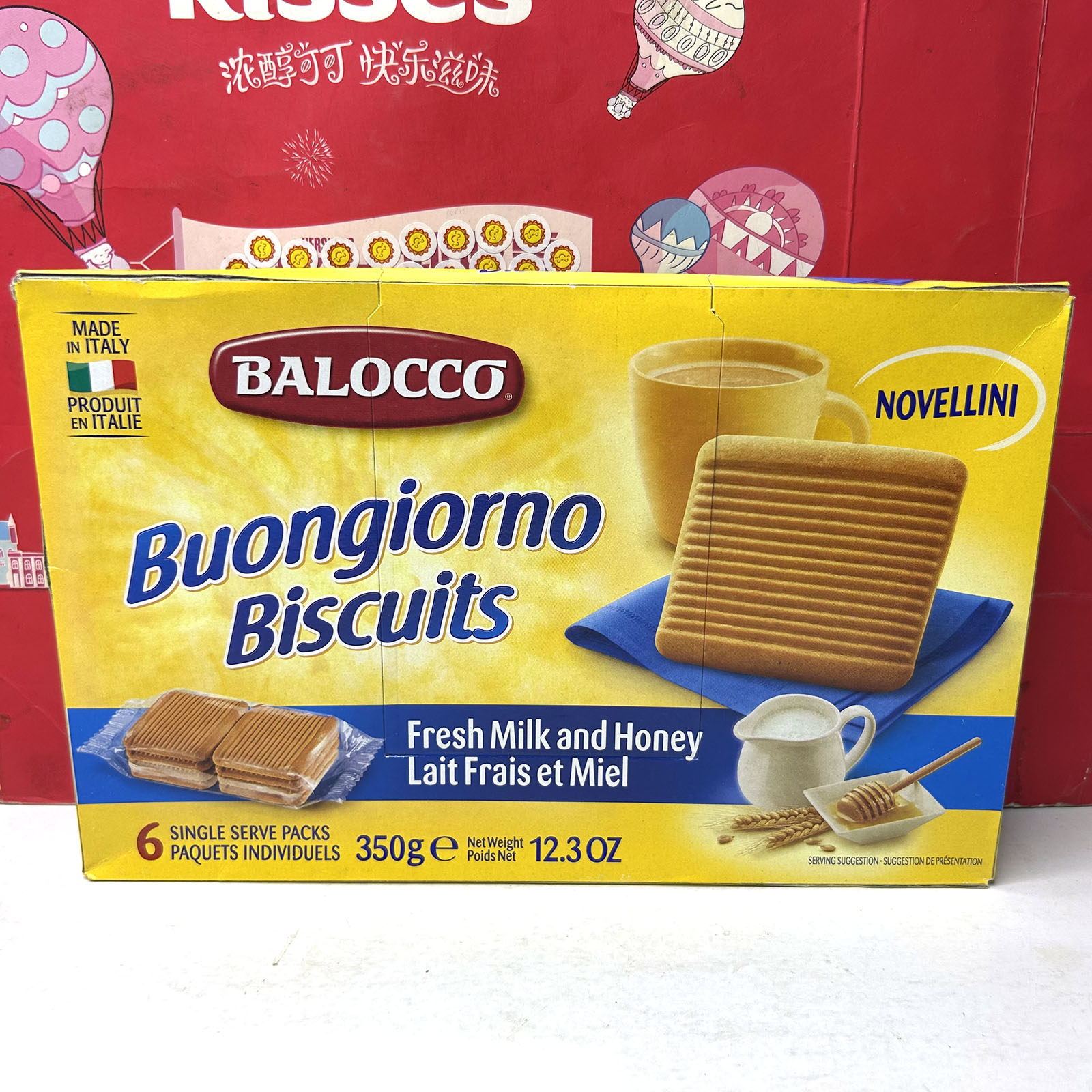 临期 意大利进口百乐可巧克力碎谷物高纤维210g/奶油蜂蜜饼干350g