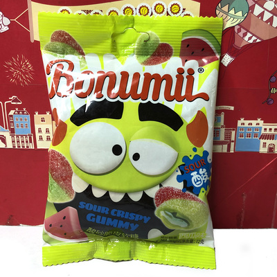 临期清仓宝奴咪酸砂脆皮软糖72g休闲零食小吃美味糖果