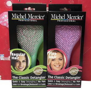 以色列进口水疗解结梳粉色/绿色/粉绿色/粉彩粉色