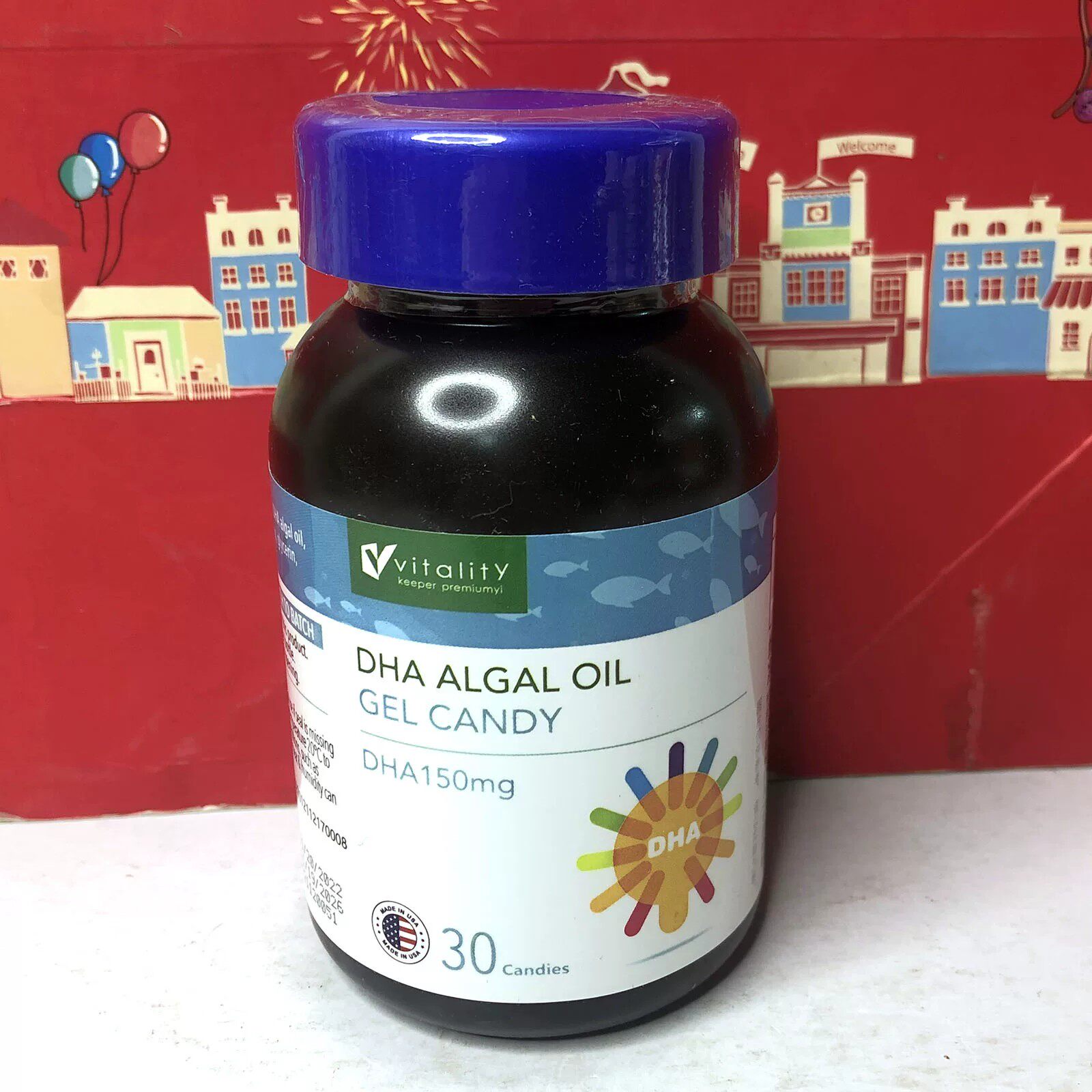 美国进口维可派DHA藻油凝胶糖果22.5g/牡蛎人参压片糖果24g特价