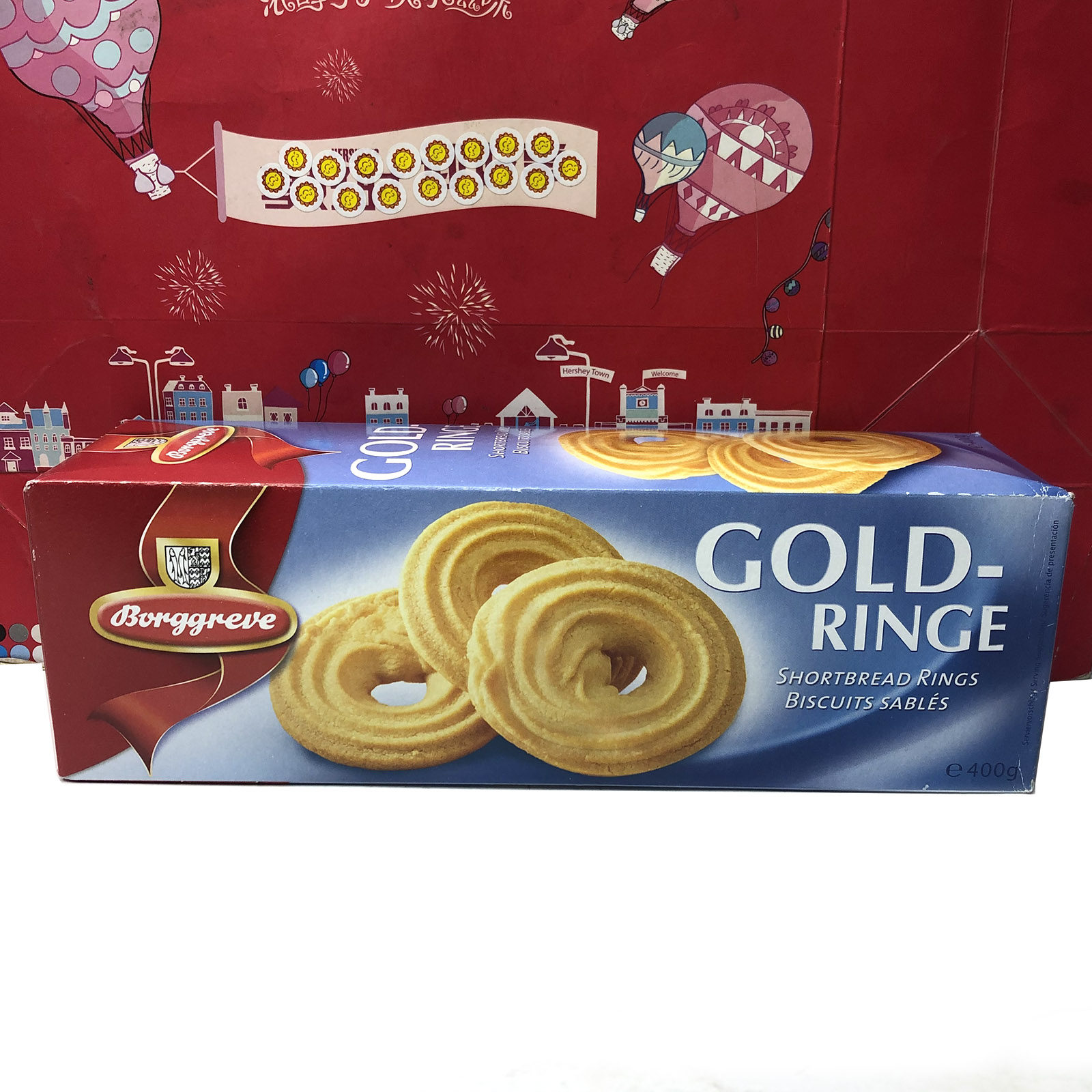 临期特价 德国进口金圈曲奇饼干400g休闲零食小吃