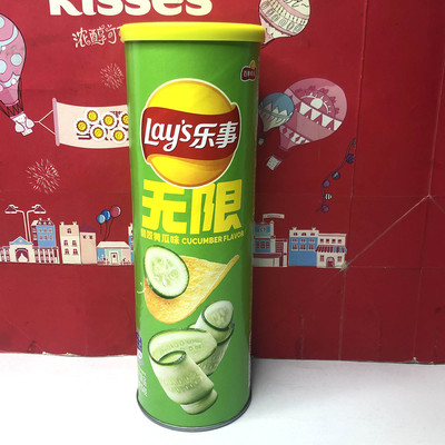 临期清仓 Lays乐事黄瓜味薯片104g休闲零食小吃追剧膨化食品