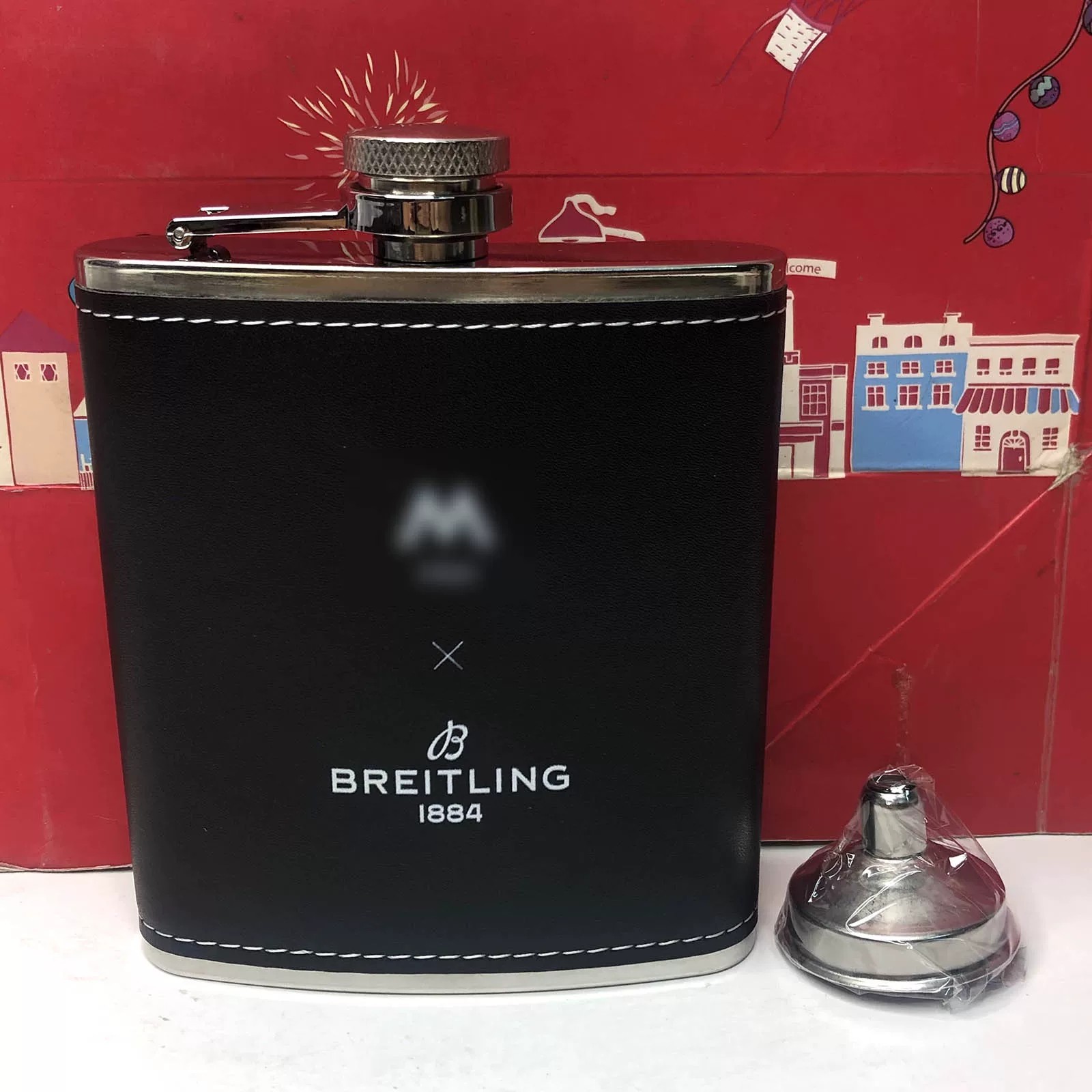 特价 经典黑色高颜值酒壶约170ml-220ml便携户外随身酒具