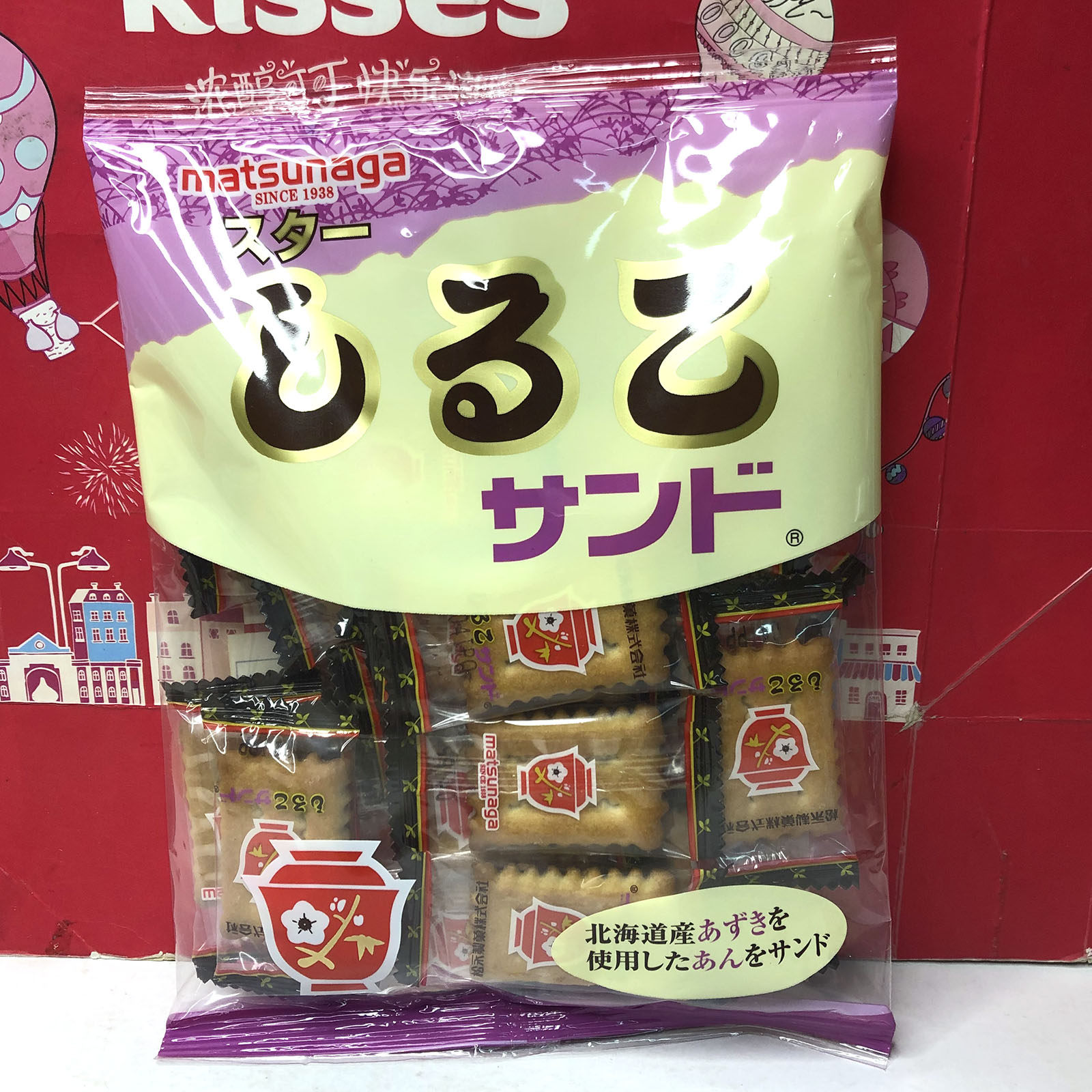 特价日本进口松永豆沙夹心饼干/手指饼干独立装休闲零食小吃