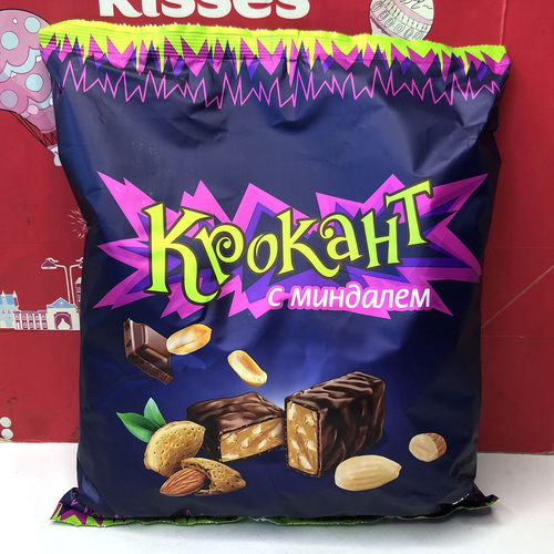 阿联酋进口KDV巧克力味夹心糖果500g紫皮糖独立装零食喜糖伴手礼