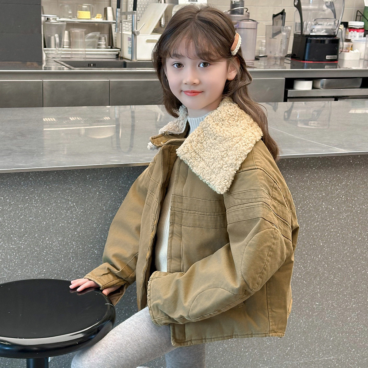 2025新款童装时尚儿童牛仔棉服棉衣夹棉加厚洋气女童秋冬装外套,童装/婴儿装/亲子装,儿童牛仔外套,淘宝优惠券,粉丝福利购,淘宝优惠卷