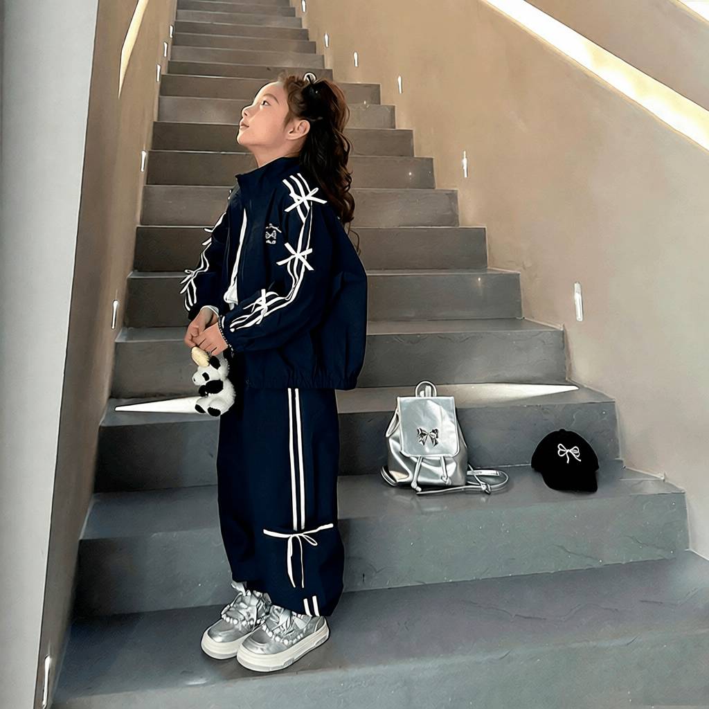 女童韩版休闲套装中大童春秋新款