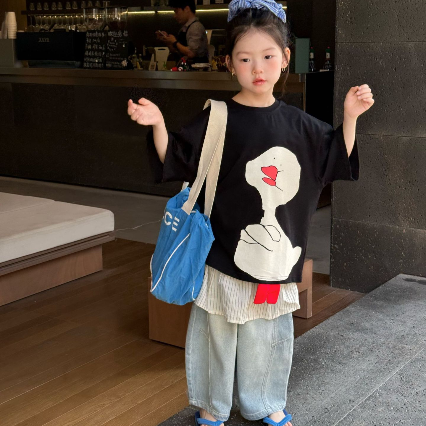 2025夏季新款童装韩版童装男女童宽松卡通印花短袖T恤幼儿园TB类