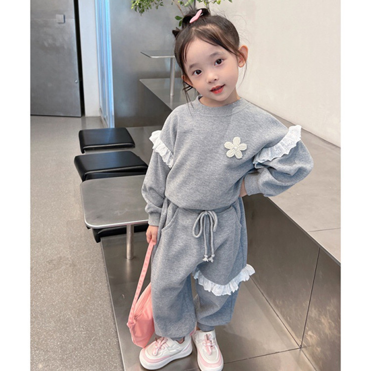 童装女童套装秋装新款中小童长袖