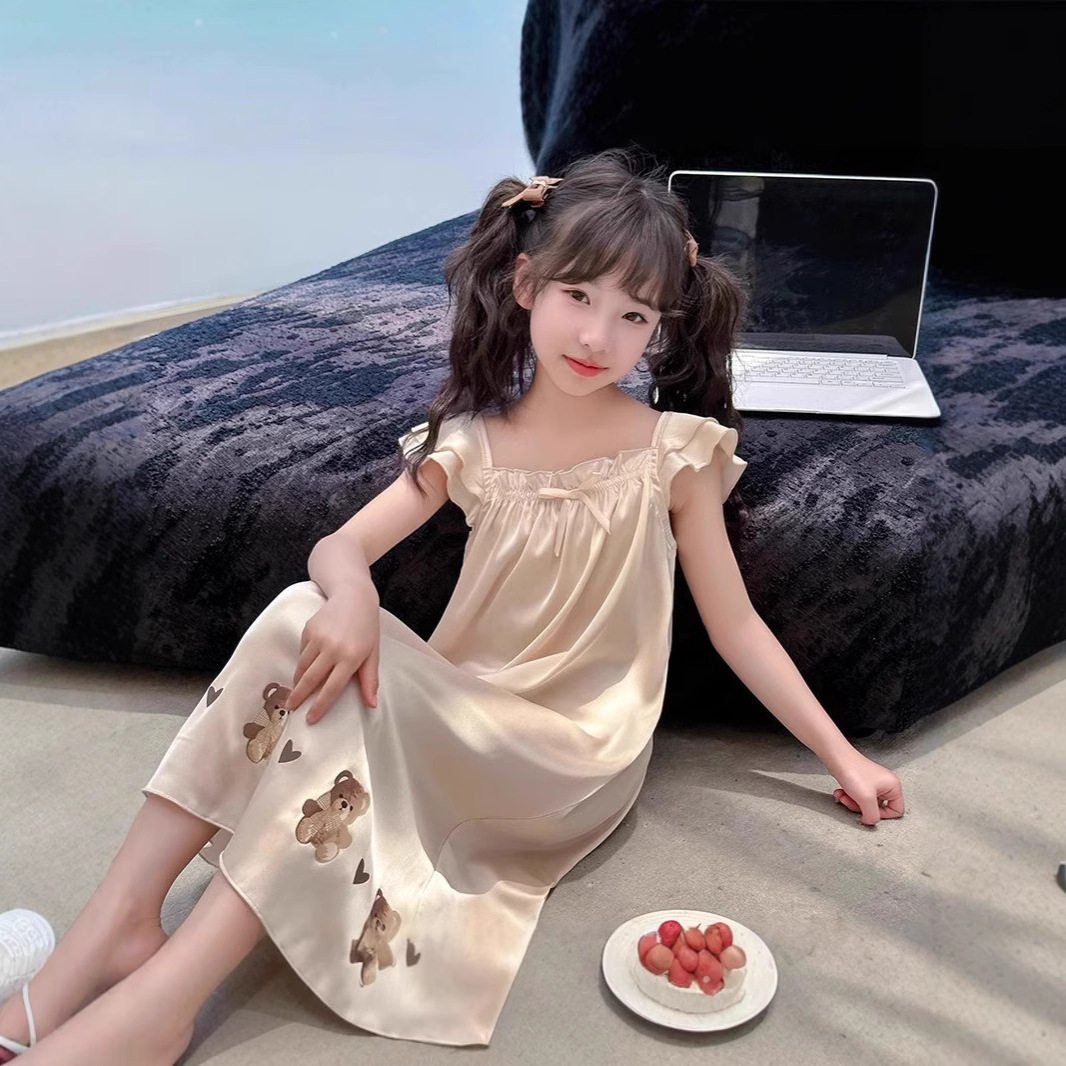 女孩睡裙夏季新款韩版吊带女童