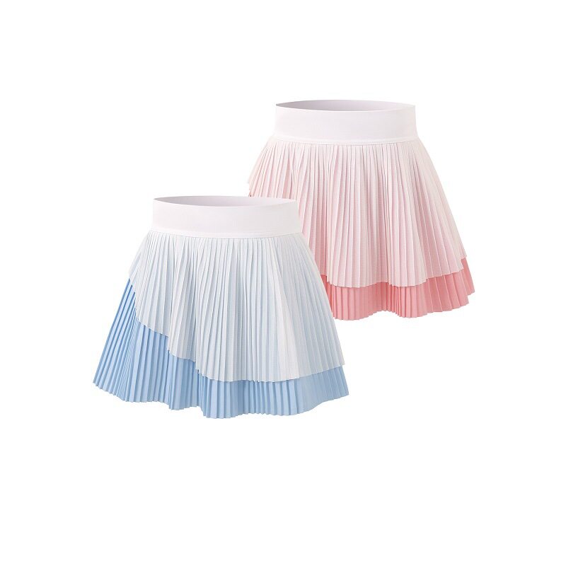 女童短裙裤半身裙子夏季运动网球儿童防走光速干透气有口袋百褶裙