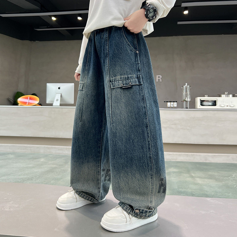 男童牛仔裤子春秋款2026新款